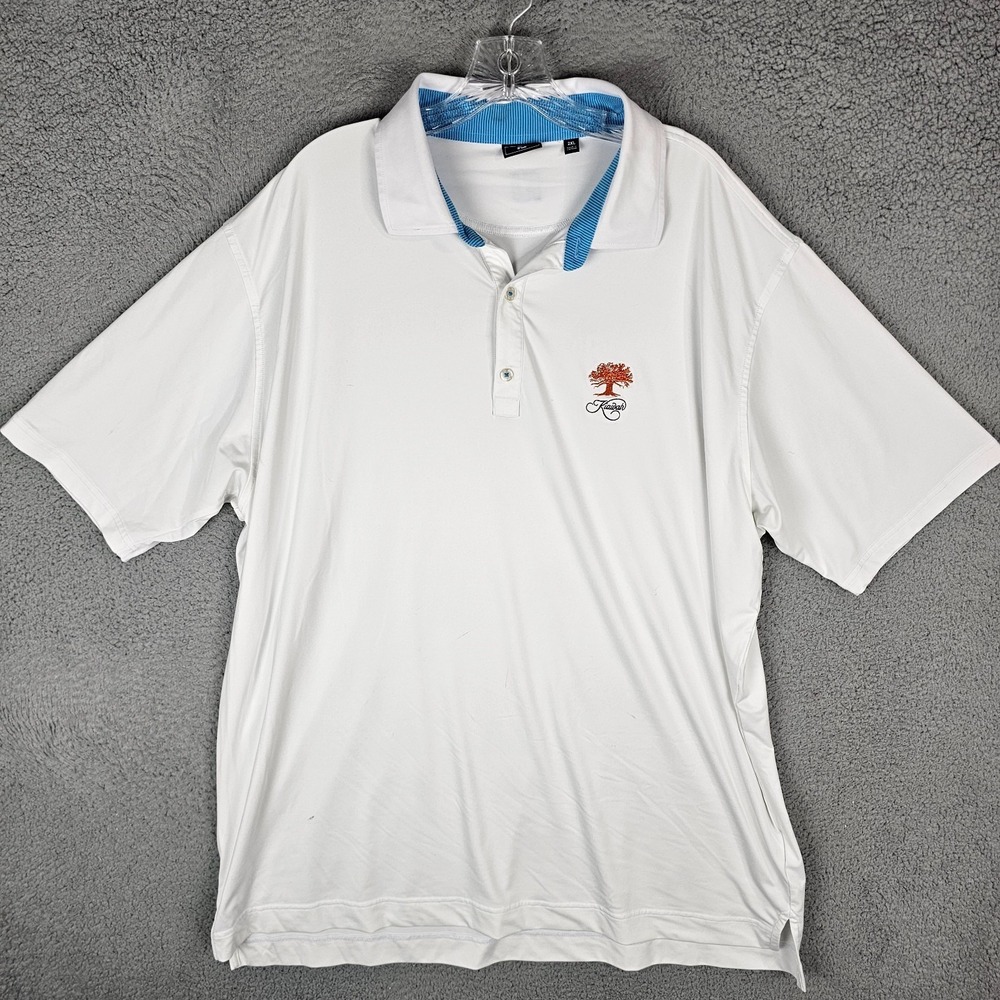 FootJoy Kiawah Island Golf Polo Shirt Mens 2XL Performance Short Sleeve Collared